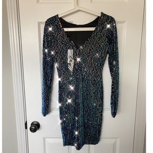 Motel NYE Sequin Midi Dress
